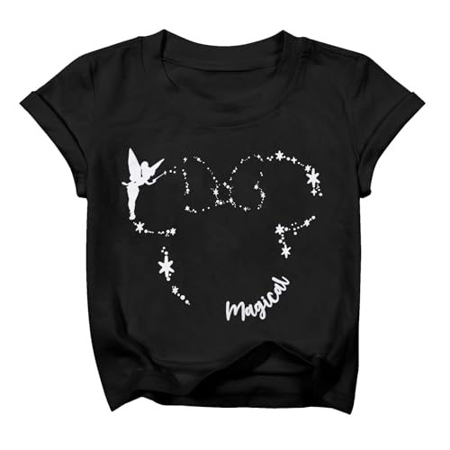 Image of Magical Shirts for Girls Animal Kingdom Shirt Kid Magic Princess T Shirt Castle Graphic Tees Summer Short Sleeve Tops