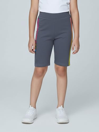 Image of KiddoPanti Girls Knee Length Cycling Shorts Pack of 2