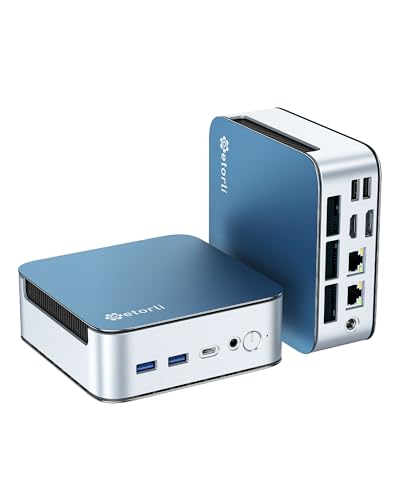 Getorli Mini PC AMD Ryzen 7 6800H(8C/16T, Up to 4.7GHz), 32G LPDDR5 1TB NVMe SSD Desktop Computer, Triple Display 4K, WiFi 6, BT 5.3, Dual LAN, Mini Gaming PC for Office, Video Editing, Home Theater