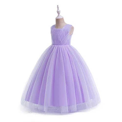Flower Girls Formal Wedding Dress for Tulle Party Bridesmaid Pageant Princess Kids Birthday Prom Ball Gown4