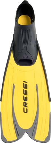 Image of Cressi Adult Snorkeling Fins with Self-Adjustable Comfortable Full Foot Pocket | Perfect for Traveling | Agua