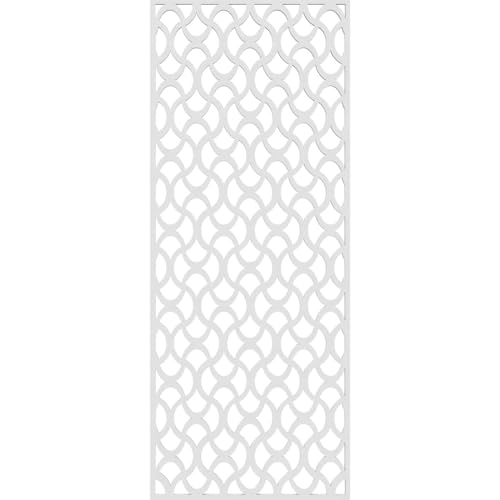Image of 13 3 /8 inchW x 34 3 /8 inchH x 3 /8 inchT Resort Decorative Fretwork Wall Panels in Architectural Grade PVC