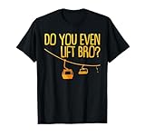 Funny Ski Art For Men Women Winter Sport Skiing Snowboarding T-Shirt