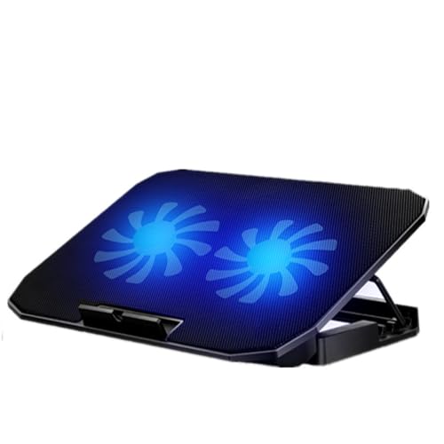 Base metálica con ventilador disipador para laptop miniatura 1