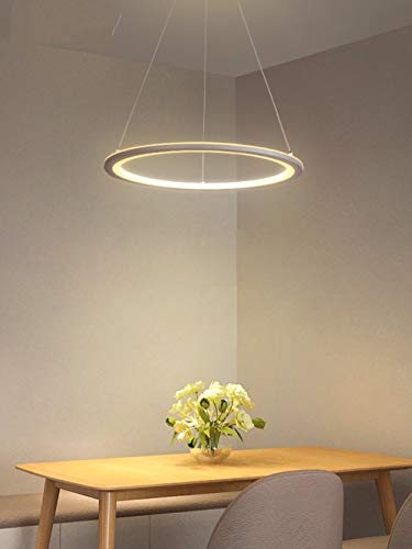 LLEVÓ Isla De La Cocina Araña Simple Creativa Ronda Cocina Araña Led Post Moderno Nordic Lámpara De La Sala De Estar Decoración De Interiores Lámparas 40 Cm Luz Blanca Cálida Cover