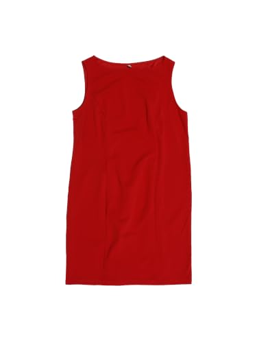 Image of Agnes Orinda Plus Size Sheath Dress for Women Sleeveless Boat Neck Casual Straight Pencil Work Dresses