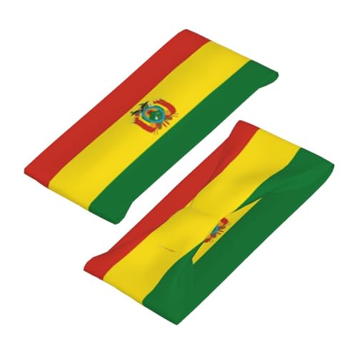 Image of Cute Flag Headbands Women Men Flag Sweatband Sports Headband for Running, Cycling, Yoga Gym, Working Out