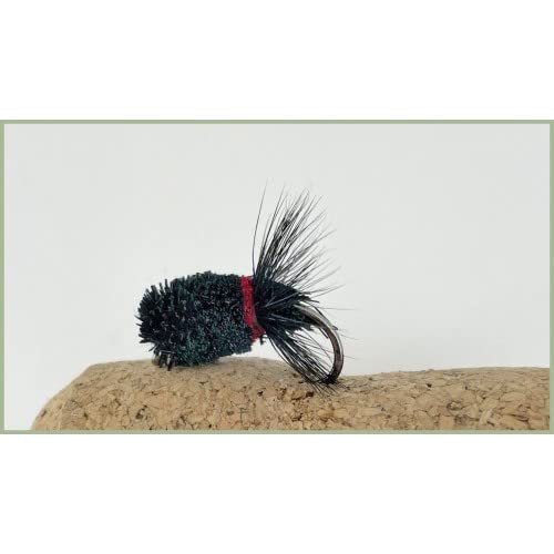 BARBLESS Carp Zig Bugs, Red and Black, 4 per pack Size 6, Strong Hooks, Carp Fly Fishing