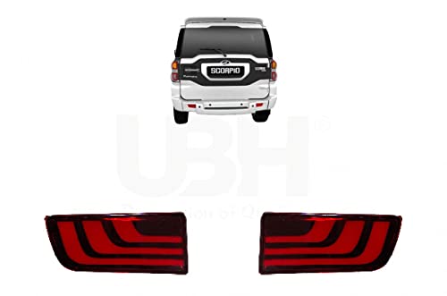 Image of UBH Professional Quality Car LED Brake Reflector Light With Flowing Design for Back Bumper (Scorpio Type E)