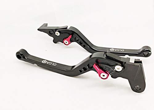 Image of OLGA Apache RTR 160 180 200 Adjustable Brake Clutch Lever (Black)
