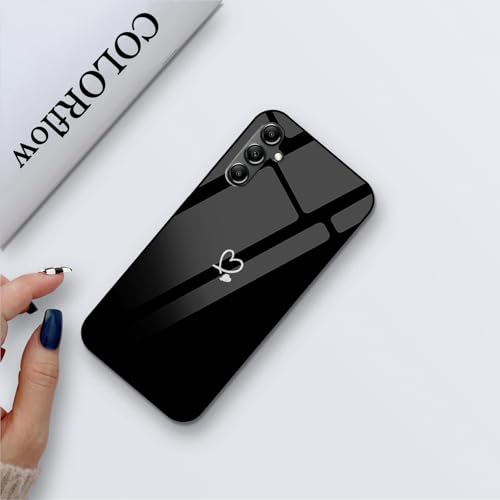 Image of COLORflow Back Cover Compatible with Samsung Galaxy A14 5G / 4G | Cute Korean Hearts Customized | Shockproof TPU Bumper with Camera Protection Back Cover Compatible with Samsung Galaxy A14 5G / 4G