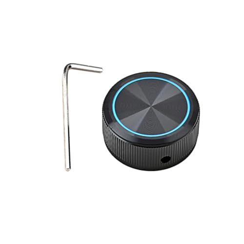 Yardwe Thread Button for Bass Guitar Aluminum Knob with Volume Tone Control Easy Install Gd145