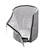 Winter-Baumsack mit Isolierung für Frostschutz, Atmungsaktive Thermo-Topfabdeckung mit Kordelzug-Verschluss, Geeignet für junge Bäume und Sträucher im Freien (Gray-L)