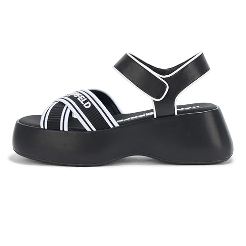 Image of KARL LAGERFELD Women's Meddi Strappy Platform Sandal With Logo