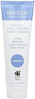 MooGoo Natural Full Cream Moisturizer - Ultra-Hydrating Repair for Dry, Itchy, Sensitive Skin - Cruelty Free Mens and Womens Moisturizing for Face and Body - 120g