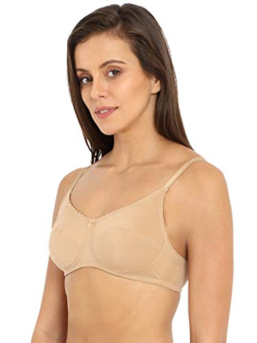 Image of Jockey 1615 Women Wirefree Non Padded Super Combed Cotton Elastane Stretch Full Coverage Everyday Bra with Soft Adjustable Straps