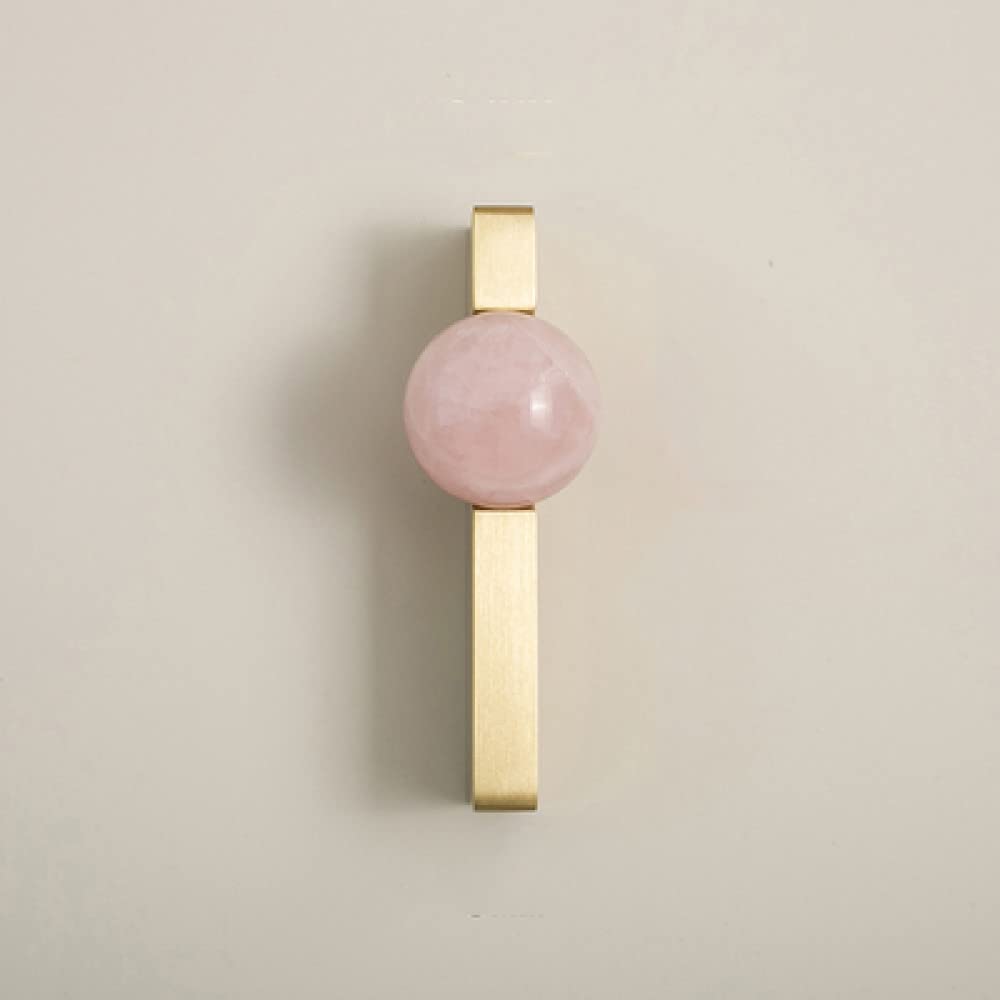 Tirer porte d'armoire Youther rose en cristal pour une maison douce