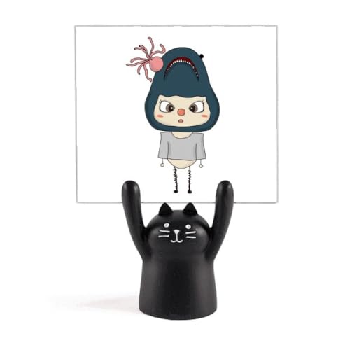 Dessin animé chat support pour mémo décoration de bureau originale et kawaï