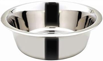 Stainless steel bowl for dogs and cats - Stainless steel - Food and water container - Durable, hygienic, easy to clean and timeless bowl - 0.75 L