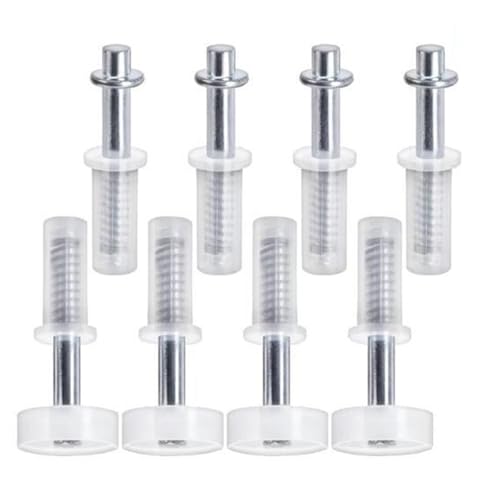 Kit de herrajes para puerta plegable con 8 piezas de ruedas guía y pivotes superiores miniatura 2