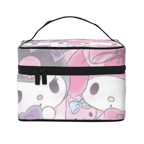 クロミ マイメロディ アニメ 化粧ポーチ コスメポーチ 大容量 メイクポーチ トラベルポーチ コスメ収納 小物入れ 洗面用具入れ 旅行グッズ 出張先 多機能的 超軽量 グッズ キャラクター 人気 プレゼント