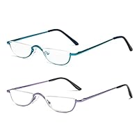 Eyekepper 6 Paia Pilota Occhiali Da Lettura Cerniere A Molla Senza Metallo Senza Viti Lettori Per Donna Uomo Grande Montatura 0.50 - Foto 7