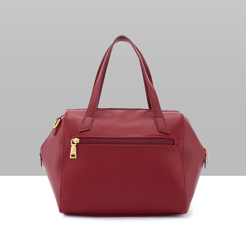 Image of Caprese Rain Medium Satchel Bag for Women with Adjustable & Detachable Strap | Versatile Shoulder, Crossbody & Handheld Bag with Multi-Compartments for Work and Travel