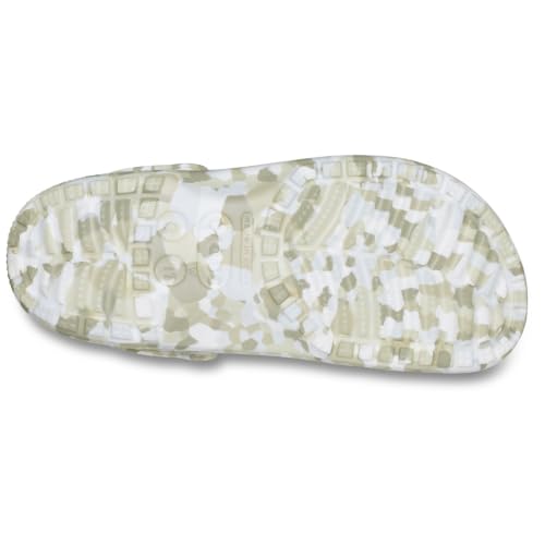 Image of Crocs Unisex Classic Clogs - Seasonal Graphic Summit White /Multi Mens 3 Womens 5 Medium