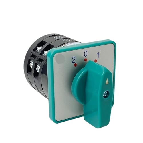 Commutateur rotatif bipolaire LW6-2/B184 vert sélecteur 3 positions 5A
