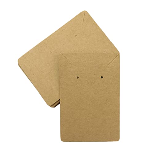 Consejos para Comprar Expositores y envases para bisutería los 10 mejores. 42 HOMSFOU 20 Piezas Tarjeta Kraft en tarjeta de exhibición de joyería collar envasado de aretes mostrar Tarjeta de embalaje de joyería de tobillera suministros para pequeñas...