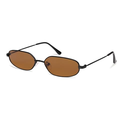 Small Oval Sunglasses For Women Men Retro Rectangle Metal Sun Glasses AP3685