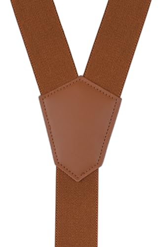 Image of Suspenders for Men Snap Hooks with 1.4 Inch Elastic Y-Back Adjustable