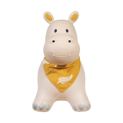 Kindsgut Hüpf-Tier für Kinder, dezente und Moderne Farben, liebevolle Details, inklusive Luftpumpe, Hippo