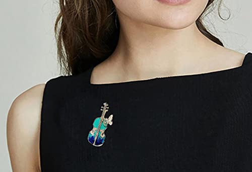 GFM Violin Music Enamel Brooch (BRCH-112543-VIO-TXNL) - Image 4