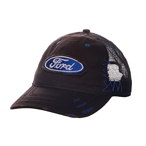 Outdoor Cap 6 Panel Ford Logo Cap, Brown/Black,