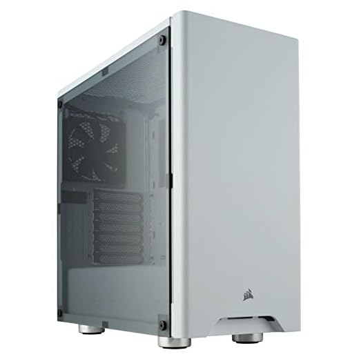 Corsair Carbide 275R - Caja de ordenador semitorre para juegos (ATX Mid-Tower ventana), blanco