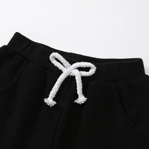 Image of Kid Toddler Boy Clothes Color Block Sweatshirt and Casual Pants 2Pcs Boys Fall Winter Outfits 1-5T