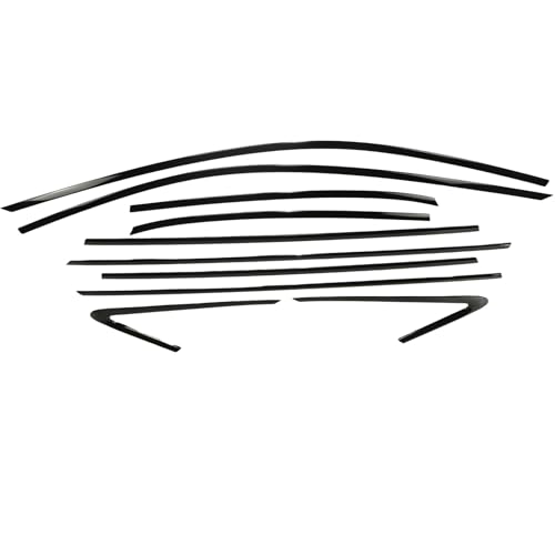 Moldura de ventana exterior negra para Audi A4 2017-2019 de eje corto