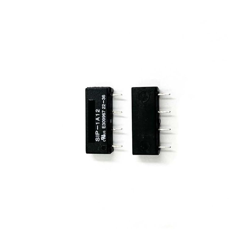 POWTAXBJGD 10PCS 4-pin Miniature Reed Switch Relay SIP-1A05 SIP-1A12 SIP-1A24 12VDC SS1A24(10PCS SIP-1A24)