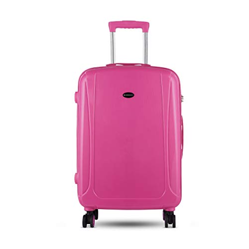 Image of Giordano Polycarbonate Hardsided Check-in Luggage (24 inch / Burgundy)