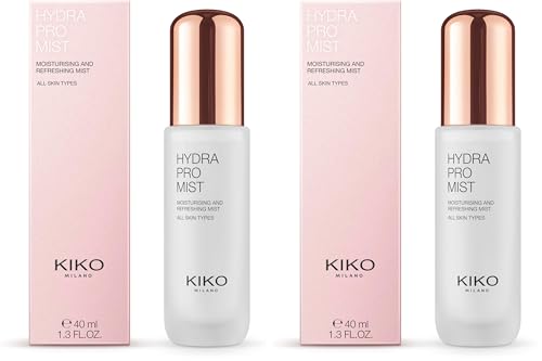 KIKO Milano Hydra Pro Mist, Agua Hidratante En Spray Para El Rostro (Paquete de 2)