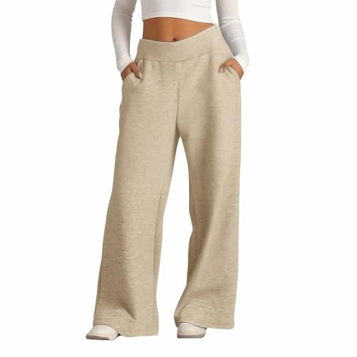 Girls Wide Leg Sweatpants Drawstring Kids Baggy Straight Leg Track Pants Oversized Casual Plain Pockets Joggers
