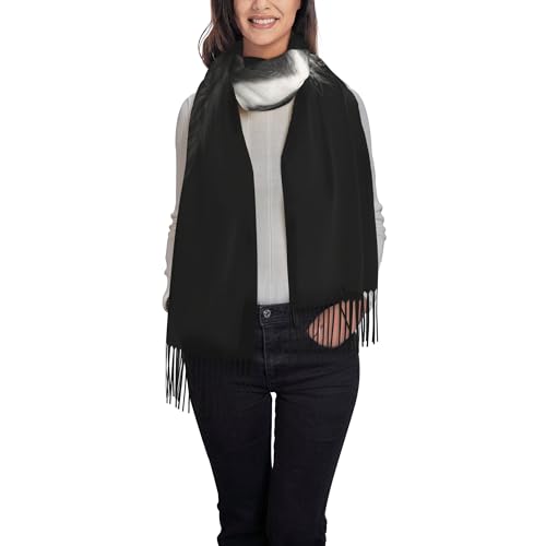 Bernese Mountain Dog Women Pashmina Scarf Large Animals Pattern Shawl Wrap Soft Scarves with Fringes2