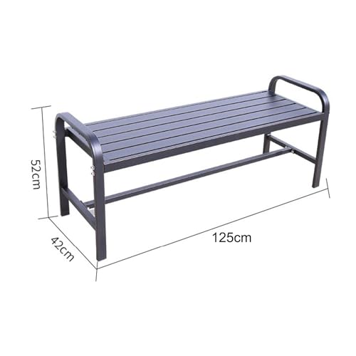 Banc extérieur en forge résistant aux intempéries et sans décoloration - 3