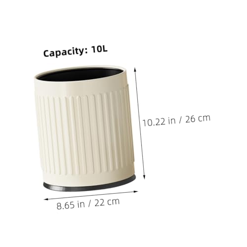 Caneca de basura rectangular Holibanna 1 ml blanca miniatura 2