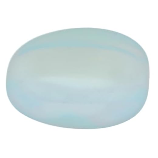 Lebensquelle Plus Beliebte Trommelsteine | Trommelstein poliert | Edelstein Handschmeichler Taschenstein (Opalglas, L)