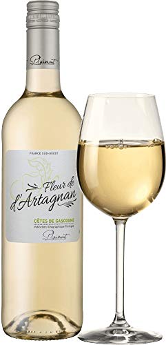 Fleur de d'Artagnan Blanc Côtes de Gascogne Plaimont VINELLO Weinpaket (6 x 0,75l) inkl. VINELLO.weinausgießer
