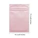 100 Pack Mylar Bags 4 x 6 Inch Resealable Smell Proof Bags Foil Pouch Flat Bag with Clear Window Pink