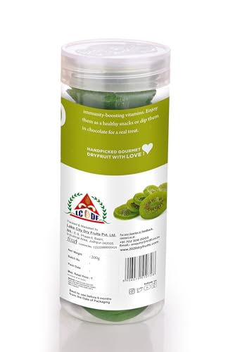 Image of 20-20 Dry Fruits Dried Kiwi Jar 400g (200g*2)| Dehydrated Fruit | Naturally Sweet, Rich in Vitamin C & Antioxidants | Supports Digestive Health & Immune Function | Perfect Gluten free Snack (Pack of 2)