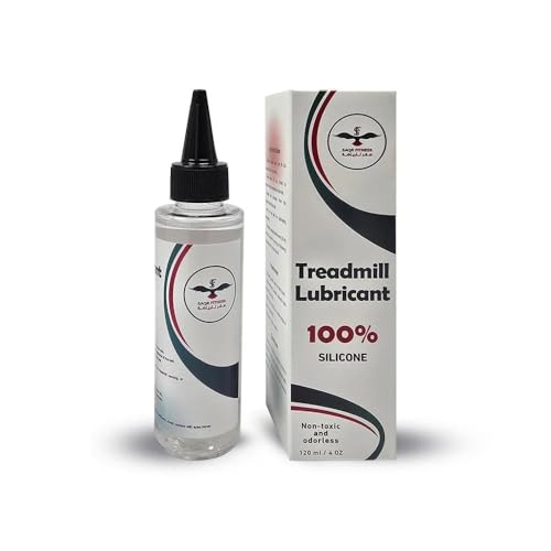 SAQR FITNESS Treadmill Lubricant Silicone Oil 120 mL - Easy to Use Reduce Noise and Non-Toxic Keeps Your Machine Running Smoothly and Quiet | زيت السيليكون لتشحيم جهاز المشي 120 مل